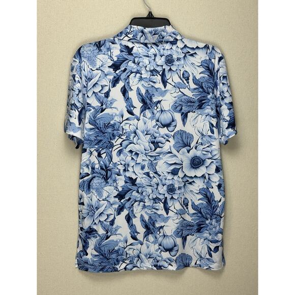 Yatta Golf Polo Shirt Kahakai Polu Blue Short Sleeve Size Men's Small EUC - Picture 5 of 9